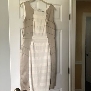 JAX Gold and cream dress